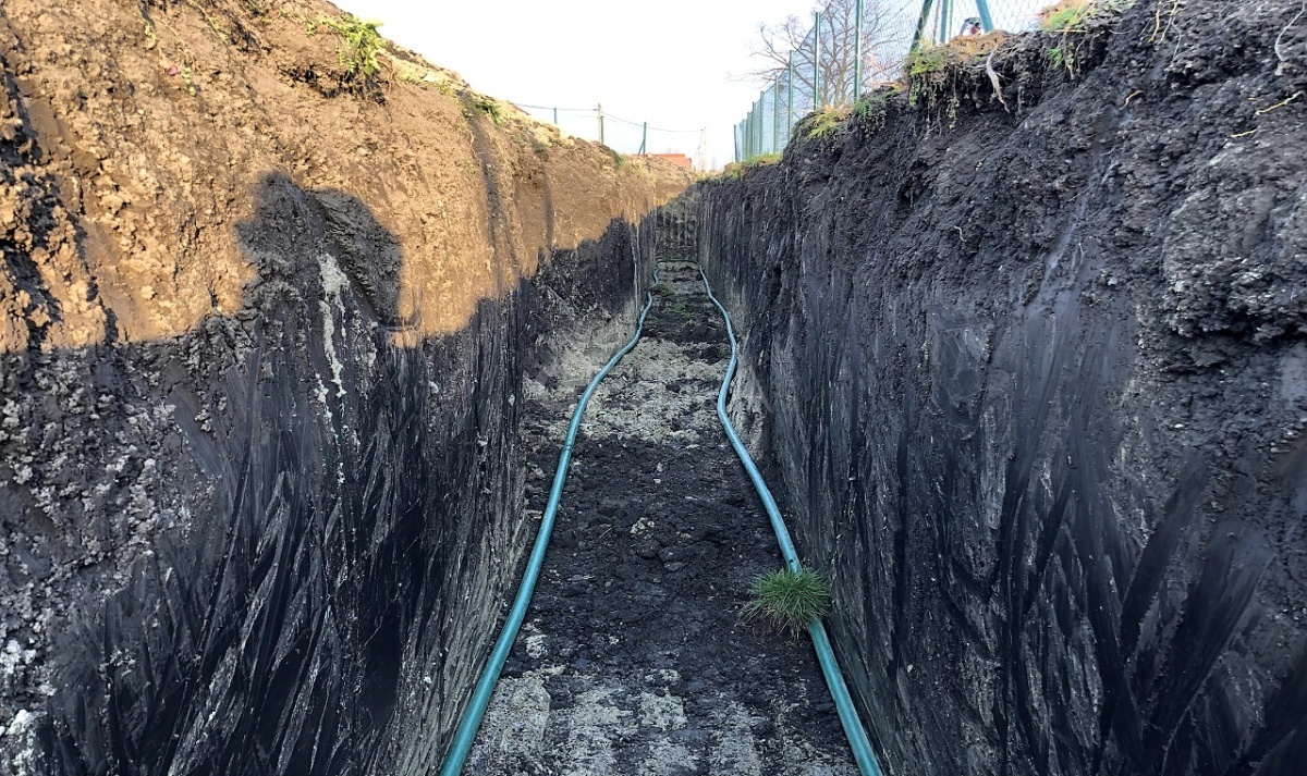 Výkop se dvěma trubkami – švédský systém